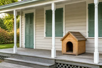 Shuttered Porch Kennel jigsaw puzzle