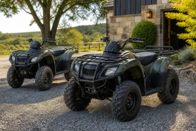 Morning Driveway Atvs