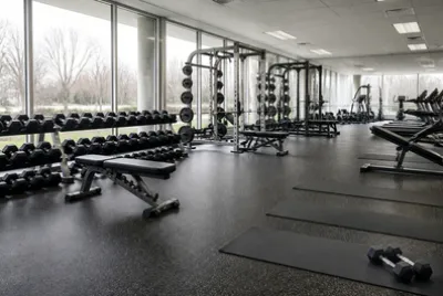 Overcast Empty Gym