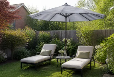 Striped Lounge Shade(grok)
