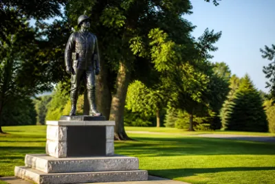 Morning Park Statue