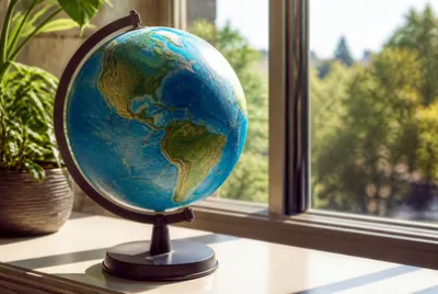 Morning Windowsill Globe