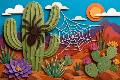 Papercut Cactus