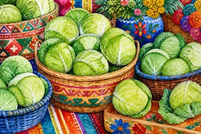 Folk Market Cabbage(grok)