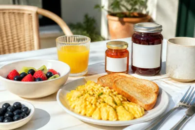 Eggs Toast Fruit(grok) jigsaw puzzle