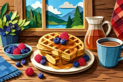 Cabin Breakfast Spread