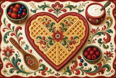 Heart Waffle Tray jigsaw puzzle