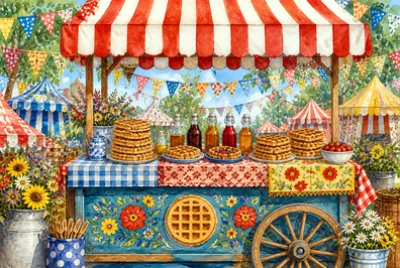 Market Waffle Cart jigsaw puzzle