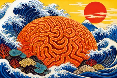 Ukiyo Coral Scroll(grok)