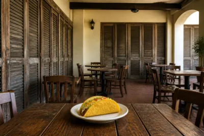 Shuttered Cafe Taco