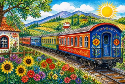 Folk Countryside Cars(grok)