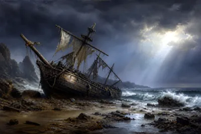 Beached Ship Wreck