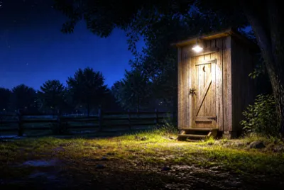 Lamplit Night Privy