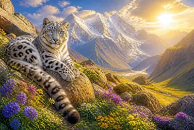 Luminous Alpine Leopard(grok)