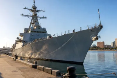 Destroyer at Pier(grok) jigsaw puzzle