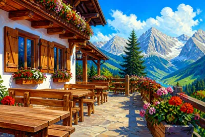 פאזל של Alpine Inn Terrace