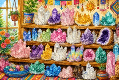 Folk Crystal Cluster(grok)