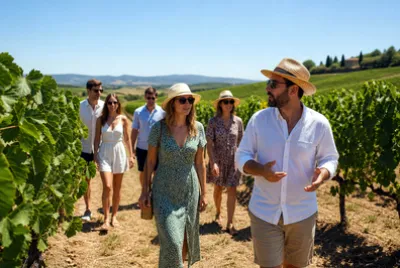 Sunny Vineyard Walk