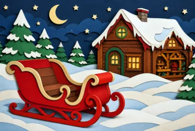 Papercut Sleigh