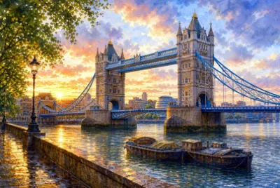 Watercolor Tower Bridge