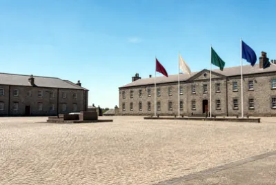 Sunny Empty Courtyard