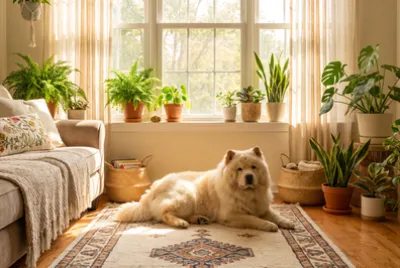 Chow Chow Indoor Sunny Room
