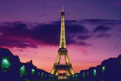 Eiffel Tower at Night-Paris
