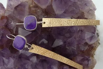 Deep Purple Sugilite Earrings