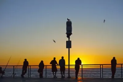 Hermosa Beach Pier at Sunset