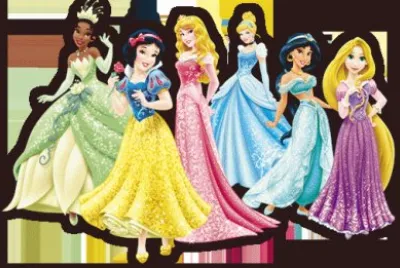Tiana SnowWhite Aurora Cinderella Jasmine Rapunzel jigsaw puzzle