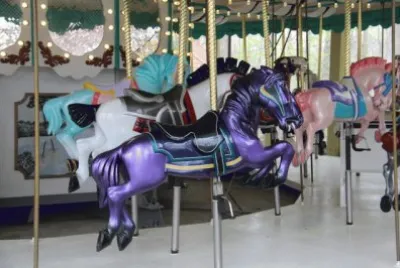 Purple Carousel Horse