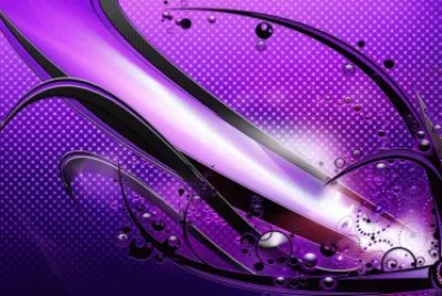 Abstract Purple Waves-Art