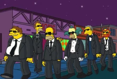 Simpsons de Negro