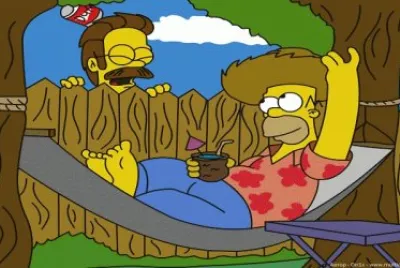 Homero y Flanders