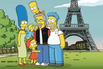 los simson estan en francia
