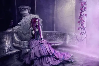 Gothic Purple Fantasy Art