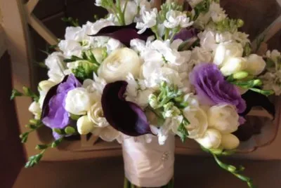 Purple and White Floral Arrangement