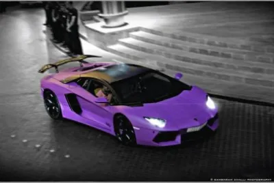 Purple Lamboghini-Dubai
