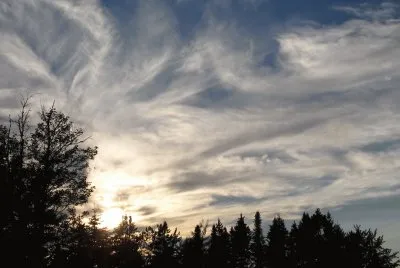 Whispy clouds on a sunny day