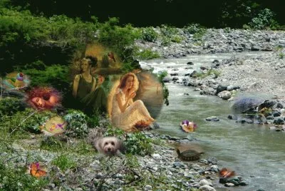 en el rio