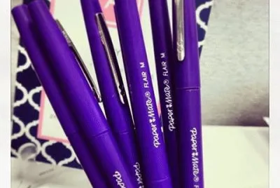 Purple Paper Mate Pens