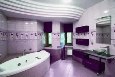Elegant Violet Bathroom