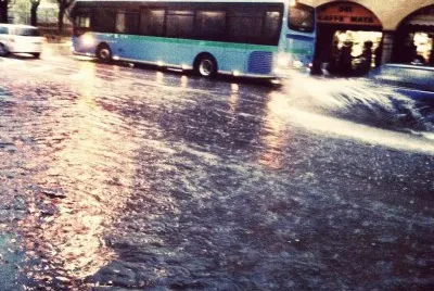 Rain over Como (Italy)