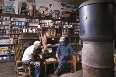 checker players in country store