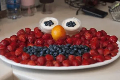 Sesame St fruit salad