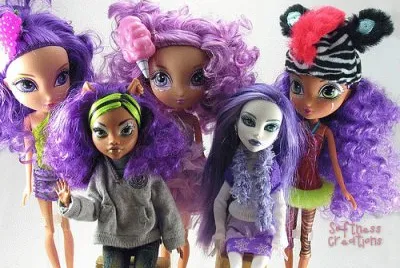 Dolls with Purple Hair