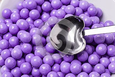 Purple Candy Covered Chocolates