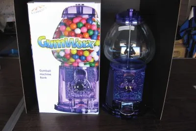Purple Gumball Machine Bank