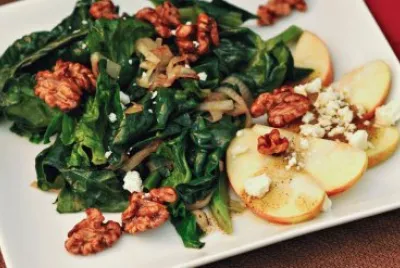 wilted spinach salad