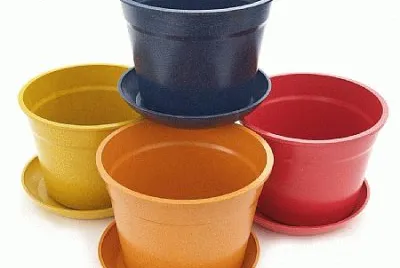 colorful planters